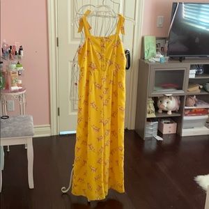 Yellow floor romper GB girls